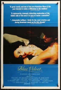 8w0280 BLUE VELVET Aust 1sh 1986 directed by David Lynch, sexy Isabella Rossellini, Kyle McLachlan!