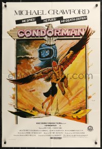 8w0296 CONDORMAN Aust 1sh 1982 winged hero Michael Crawford, Disney, wild different artwork!