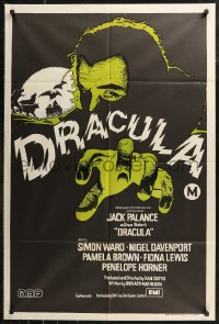 8w0307 DRACULA Aust 1sh 1975 cool different art of vampire Jack Palance reaching for YOU!