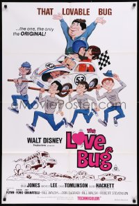 8w0330 LOVE BUG Aust 1sh R1970s Disney, Dean Jones drives Volkswagen Beetle race car Herbie!