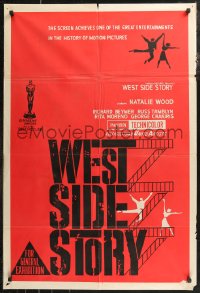8w0369 WEST SIDE STORY Aust 1sh 1962 Academy Award winning classic musical directed by Robert Wise!
