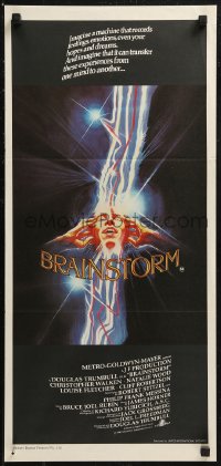 8w0405 BRAINSTORM Aust daybill 1983 Christopher Walken, Natalie Wood, the ultimate experience!