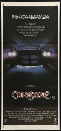 8w0426 CHRISTINE Aust daybill 1983 written by Stephen King, directed by John Carpenter!