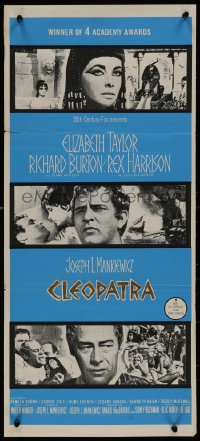 8w0428 CLEOPATRA Aust daybill 1963 Elizabeth Taylor, Richard Burton, Rex Harrison, different images!