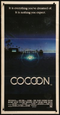 8w0430 COCOON Aust daybill 1985 Ron Howard classic sci-fi, great artwork by John Alvin!