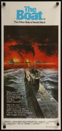 8w0437 DAS BOOT Aust daybill 1982 The Boat, Wolfgang Petersen German World War II submarine classic!