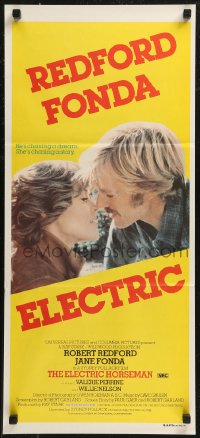8w0450 ELECTRIC HORSEMAN Aust daybill 1980 Sydney Pollack, Robert Redford & Jane Fonda!