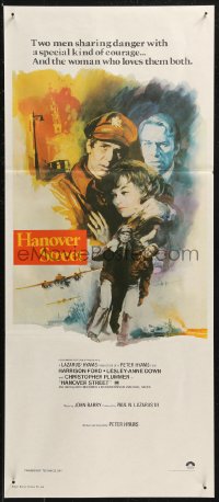 8w0493 HANOVER STREET Aust daybill 1979 art of Harrison Ford & Lesley-Anne Down in World War II!