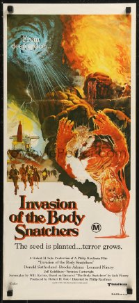 8w0506 INVASION OF THE BODY SNATCHERS Aust daybill 1978 Kaufman classic remake of sci-fi thriller!