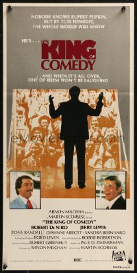 8w0511 KING OF COMEDY Aust daybill 1983 Robert De Niro, Jerry Lewis, directed by Martin Scorsese!