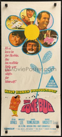 8w0519 LOVE BUG Aust daybill 1969 Disney, Dean Jones, Michele Lee, David Tomlinson, Herbie!
