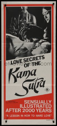 8w0521 LOVE SECRETS OF THE KAMA SUTRA Aust daybill 1970s Uschi Digard, Ann Myers & John Holmes!