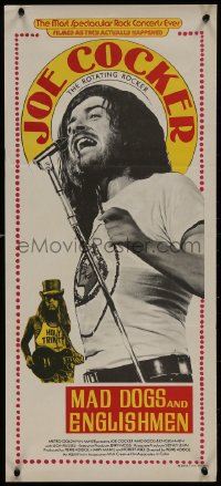 8w0523 MAD DOGS & ENGLISHMEN Aust daybill 1971 Joe Cocker, rock 'n' roll concert!