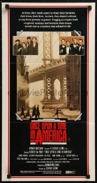 8w0558 ONCE UPON A TIME IN AMERICA Aust daybill 1984 Robert De Niro, directed by Sergio Leone!