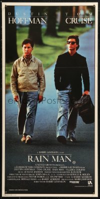 8w0586 RAIN MAN Aust daybill 1988 Tom Cruise & autistic Dustin Hoffman, directed by Barry Levinson!