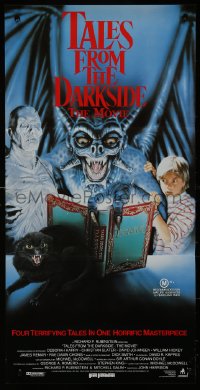 8w0622 TALES FROM THE DARKSIDE Aust daybill 1990 George Romero & Stephen King, creepy art of demon!