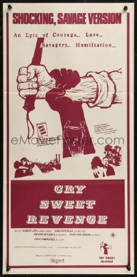 8w0632 UNCLE TOM'S CABIN Aust daybill R1970s Harriet Beecher Stowe's classic, Cry Sweet Revenge!