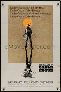 8w0717 BALLAD OF CABLE HOGUE int'l 1sh 1970 Sam Peckinpah, Robards & Stella Stevens, different art!