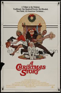 8w0784 CHRISTMAS STORY NSS style 1sh 1983 best classic Christmas movie, art by Robert Tanenbaum!