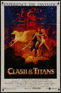 8w0787 CLASH OF THE TITANS 1sh 1981 Ray Harryhausen, fantasy art by Greg & Tim Hildebrandt!