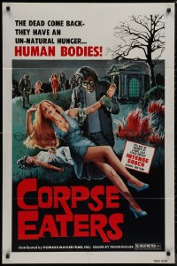 8w0808 CORPSE EATERS 1sh 1974 the dead come back with an unnatural hunger for human bodies!