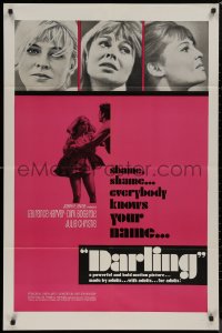 8w0820 DARLING 1sh 1965 Julie Christie, Laurence Harvey, Dirk Bogarde, John Schlesinger