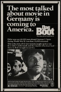 8w0821 DAS BOOT advance 1sh 1982 The Boat, Wolfgang Petersen German WWII submarine classic!