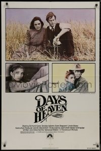 8w0822 DAYS OF HEAVEN 1sh 1978 Richard Gere, Brooke Adams, directed by Terrence Malick!