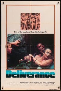 8w0826 DELIVERANCE 1sh 1972 Jon Voight, Burt Reynolds, Ned Beatty, John Boorman classic!