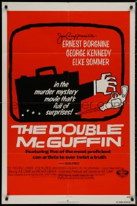 8w0850 DOUBLE McGUFFIN 1sh 1979 Ernest Borgnine, George Kennedy, really cool Saul Bass artwork!