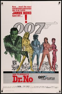 8w0856 DR. NO 1sh R1980 Sean Connery, the most extraordinary gentleman spy James Bond 007!