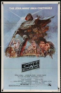 8w0869 EMPIRE STRIKES BACK style B NSS style 1sh 1980 George Lucas classic, art by Tom Jung!