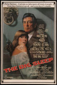8w0652 BIG SLEEP English 1sh 1978 Robert Mitchum, sexy Candy Clark by Richard Amsel!