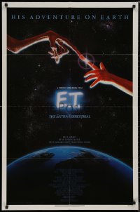8w0864 E.T. THE EXTRA TERRESTRIAL studio style 1sh 1982 Steven Spielberg classic, John Alvin art!