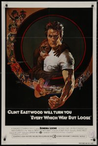 8w0874 EVERY WHICH WAY BUT LOOSE int'l 1sh 1978 Clint Eastwood & Clyde the orangutan, lots of images