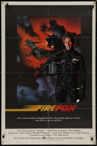8w0892 FIREFOX int'l 1sh 1982 de Mar art of the flying killing machine & Clint Eastwood, in German!
