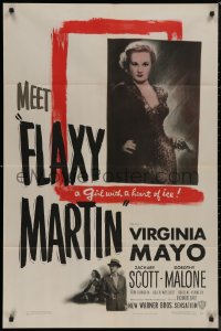 8w0895 FLAXY MARTIN 1sh 1949 sexy Virginia Mayo is a bad girl with a heart of ice!
