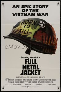 8w0919 FULL METAL JACKET int'l 1sh 1987 Stanley Kubrick Vietnam War movie, Philip Castle art!