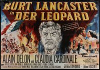 8w0177 LEOPARD German 33x47 1963 Luchino Visconti's Il Gattopardo, Meerwald art of Burt Lancaster!