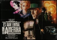 8w0178 ONCE UPON A TIME IN AMERICA German 33x47 1984 Sergio Leone, De Niro, different Casaro art!