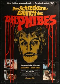 8w0185 ABOMINABLE DR. PHIBES German 1972 Vincent Price, love means never having to say you're ugly!