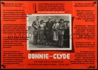 8w0196 BONNIE & CLYDE German 1967 notorious crime duo Warren Beatty & Dunaway, Hackman, Pollard!
