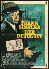 8w0207 DETECTIVE German 1968 Frank Sinatra as gritty New York City cop, Bruno Rehak artwork!