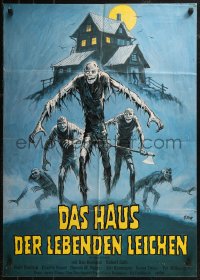 8w0209 DON'T GO IN THE HOUSE German 1980 wild Klaus Dill horror art of the living dead!