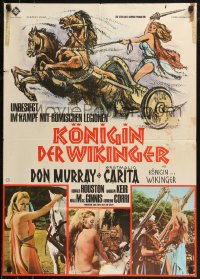 8w0260 VIKING QUEEN German 1967 Don Murray, different images of sexy Carita in the title role!