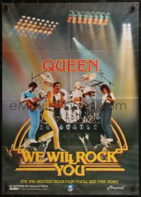8w0261 WE WILL ROCK YOU video German 1982 Queen, Freddie Mercury, Brian May, Roger Taylor, Deacon!