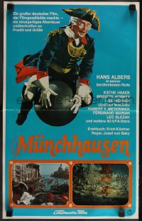 8w0119 ADVENTURES OF BARON MUNCHAUSEN 12 German LCs R1978 Josef von Baky's Munchausen, wacky artwork!