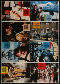 8w0264 MOONRAKER German LC poster 1979 Roger Moore as Bond, Kiel, Lonsdale, Lois Chiles!