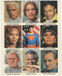 8w0130 SUPERMAN German LC 1978 Christopher Reeve, Brando, DC Comics, rare gallery of stars!
