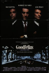 8w0940 GOODFELLAS DS 1sh 1990 Robert De Niro, Joe Pesci, Ray Liotta, Martin Scorsese classic!